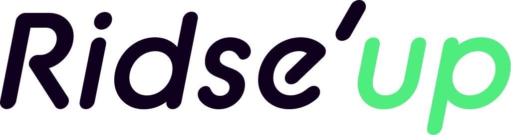 Logo ridse up text only dark